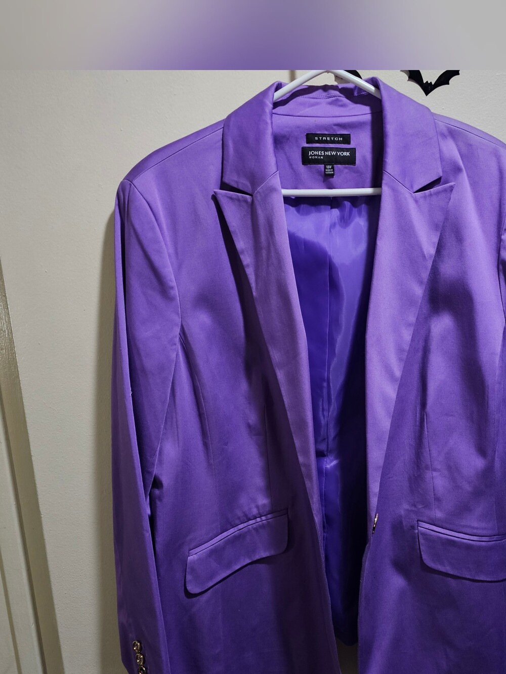 Jones New York Purple Blazer Stretch